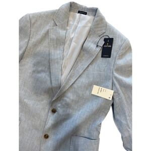 NWT Stafford Men's Classic Fit Linen Cotton Herringbone Sports coat Size 40R‎